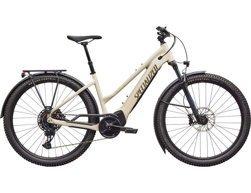 Balfes Bikes Specialized Turbo Tero 5.0 Step Through Electric Hardtail Mountain Bike 2026 in Gloss White Mountains / Gunmetal | Free postage over £30, £10 off first order, price match & 0% finance.
