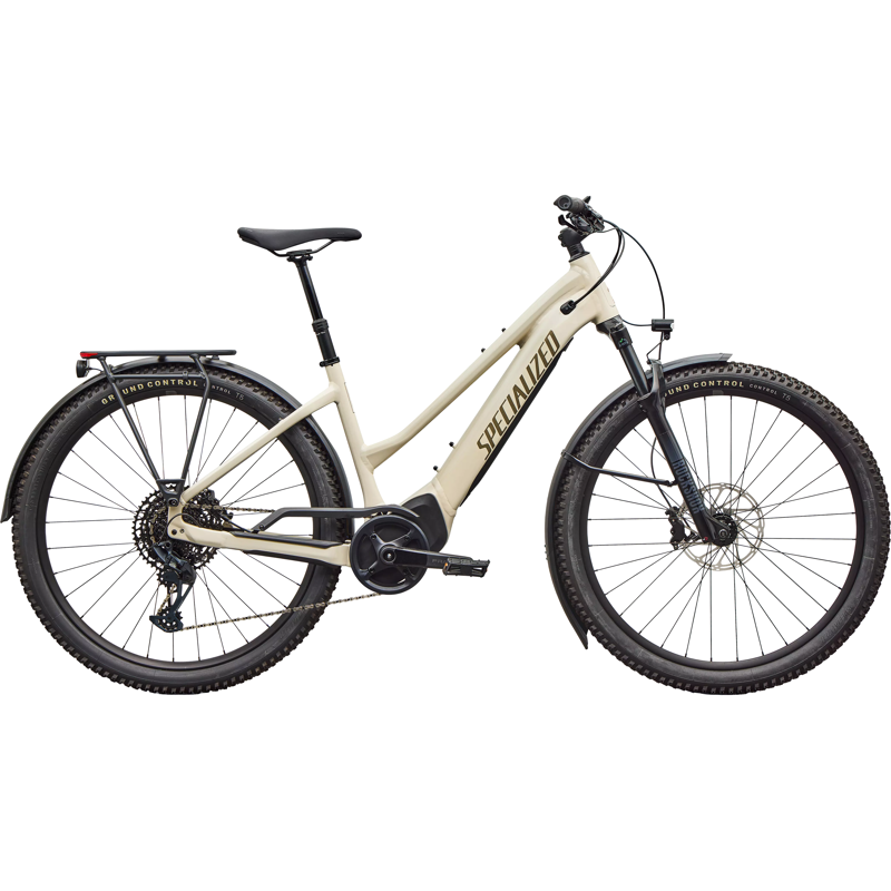 Balfes Bikes Specialized Turbo Tero 5.0 Step Through Electric Hardtail Mountain Bike 2026 in Gloss White Mountains / Gunmetal | Free postage over £30, £10 off first order, price match & 0% finance.