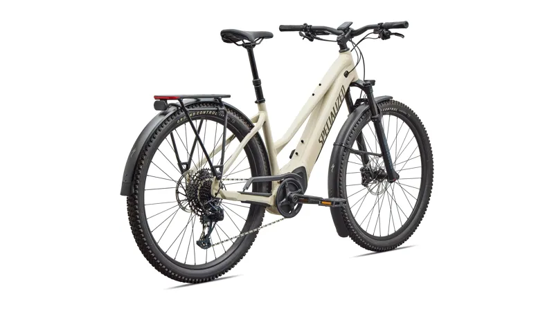 Specialized Turbo Tero 5.0 Step Through Electric Hardtail Mountain Bike 2026 in Gloss White Mountains / Gunmetal-2