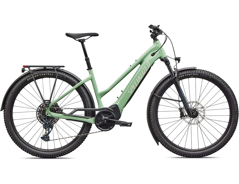 Specialized Turbo Tero 5.0 Step Through Electric Hardtail Mountain Bike 2026 in Gloss Pistachio / Dolomite