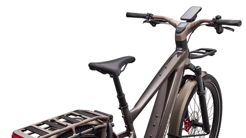 Specialized Vado 3 EVO 6.0 Electric Hybrid Bike 2027 in Gloss Warm Smoke Metallic/Satin Brushed Chrome-3