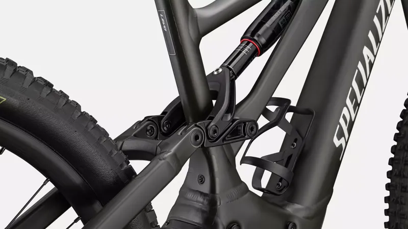 Specialized Turbo Levo Alloy Full Suspension Electric Mountain Bike 2024 in Satin Dark Moss Green Dune White-8