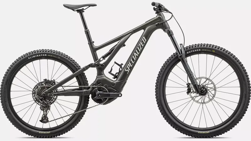 Specialized Turbo Levo Alloy Full Suspension Electric Mountain Bike 2024 in Satin Dark Moss Green Dune White-1