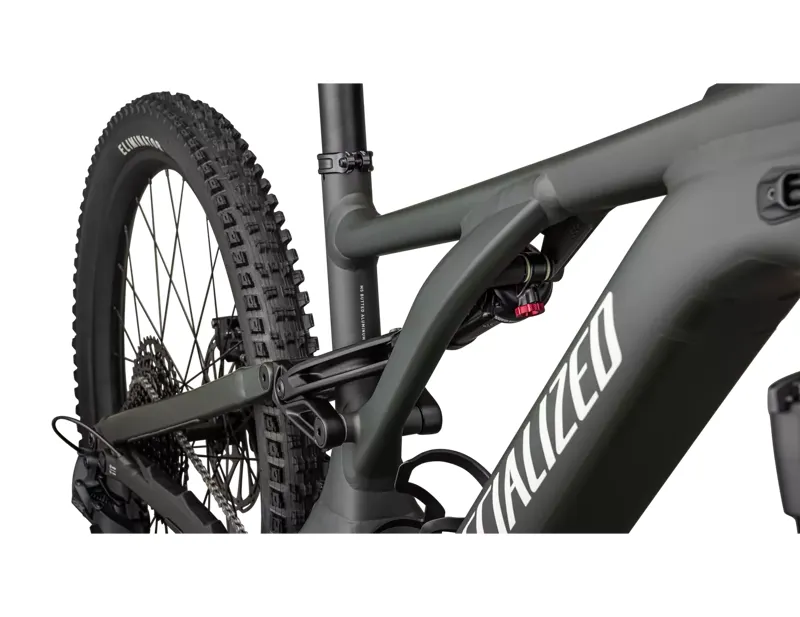 Specialized Turbo Levo Electric Full Suspension Mountain Bike 2025 in Satin Dark Moss Green/Dune White-5