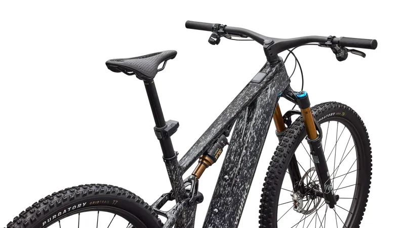 Specialized S-Works Levo R Electric Full Suspension Mountain Bike 2026 in Gloss Shadow Silver / Blended Speckle Over Carbon Dust / Silver Dust-3