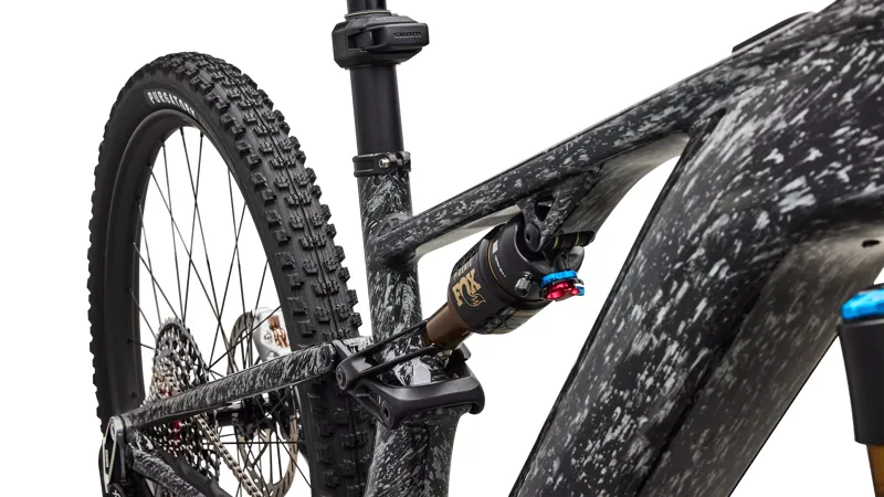 Specialized S-Works Levo R Electric Full Suspension Mountain Bike 2026 in Gloss Shadow Silver / Blended Speckle Over Carbon Dust / Silver Dust-5