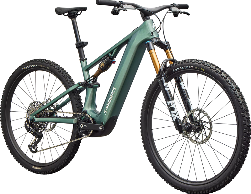 Specialized S-Works Levo R Electric Full Suspension Mountain Bike 2026 in Gloss Premium Fjord Metallic/White-1