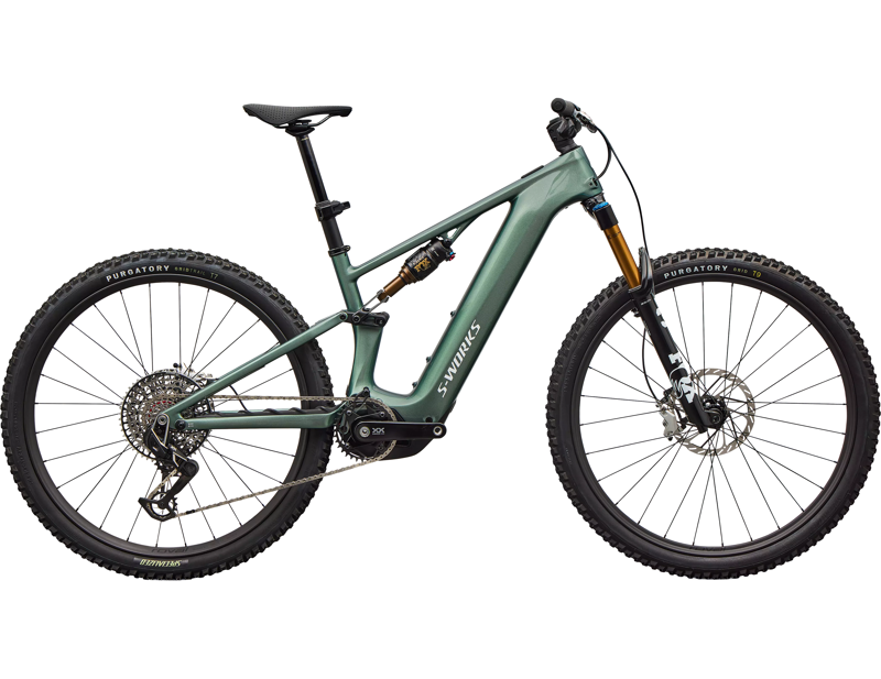 Specialized S-Works Levo R Electric Full Suspension Mountain Bike 2026 in Gloss Premium Fjord Metallic/White