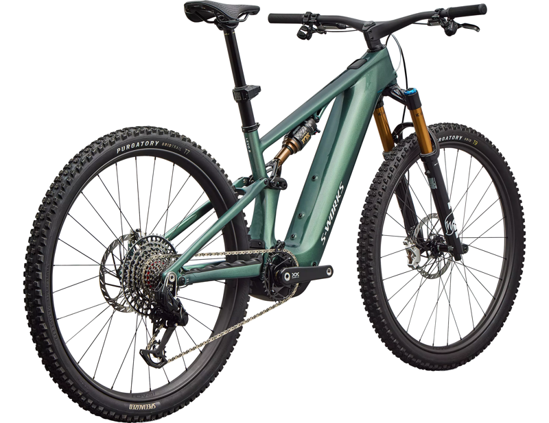 Specialized S-Works Levo R Electric Full Suspension Mountain Bike 2026 in Gloss Premium Fjord Metallic/White-2
