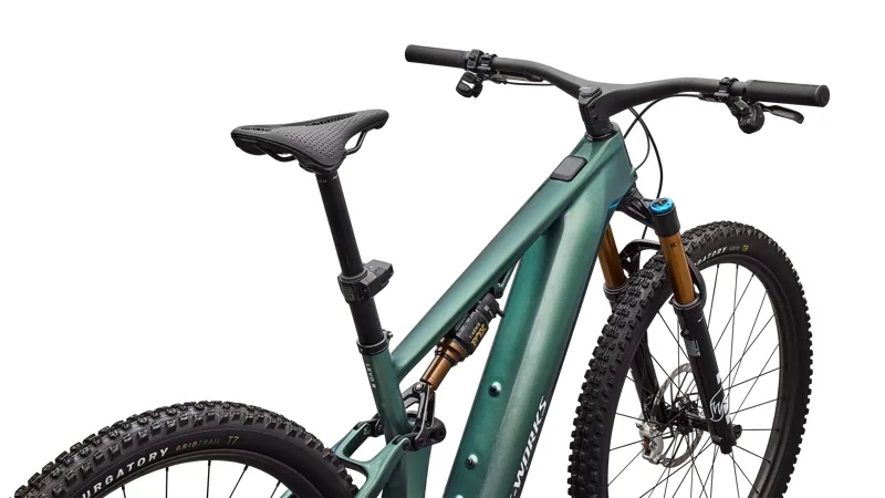 Specialized S-Works Levo R Electric Full Suspension Mountain Bike 2026 in Gloss Premium Fjord Metallic/White-3