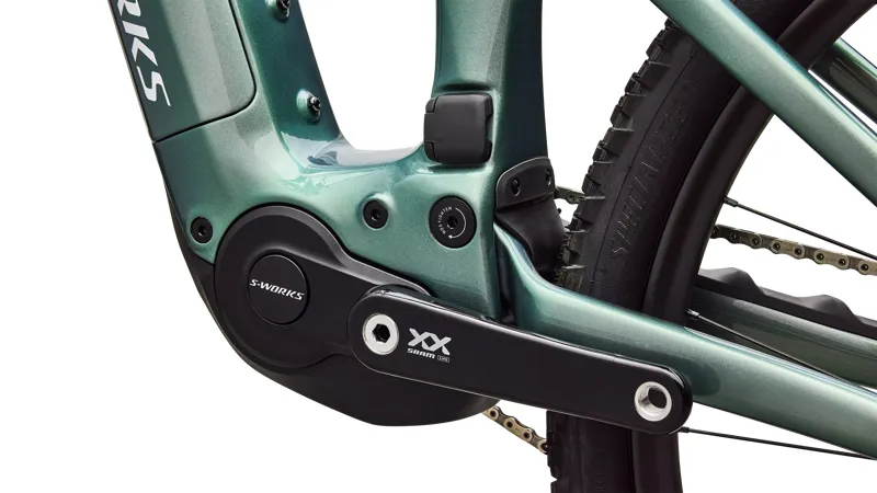 Specialized S-Works Levo R Electric Full Suspension Mountain Bike 2026 in Gloss Premium Fjord Metallic/White-6