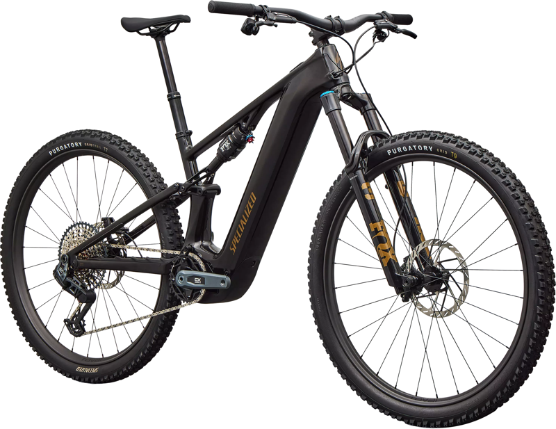 Specialized Levo R Expert Electric Full Suspension Mountain Bike 2026 in Gloss Carbon / Burnt Gold Metallic-1