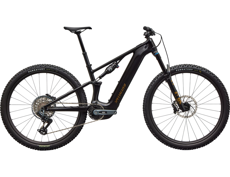 Specialized Levo R Expert Electric Full Suspension Mountain Bike 2026 in Gloss Carbon / Burnt Gold Metallic