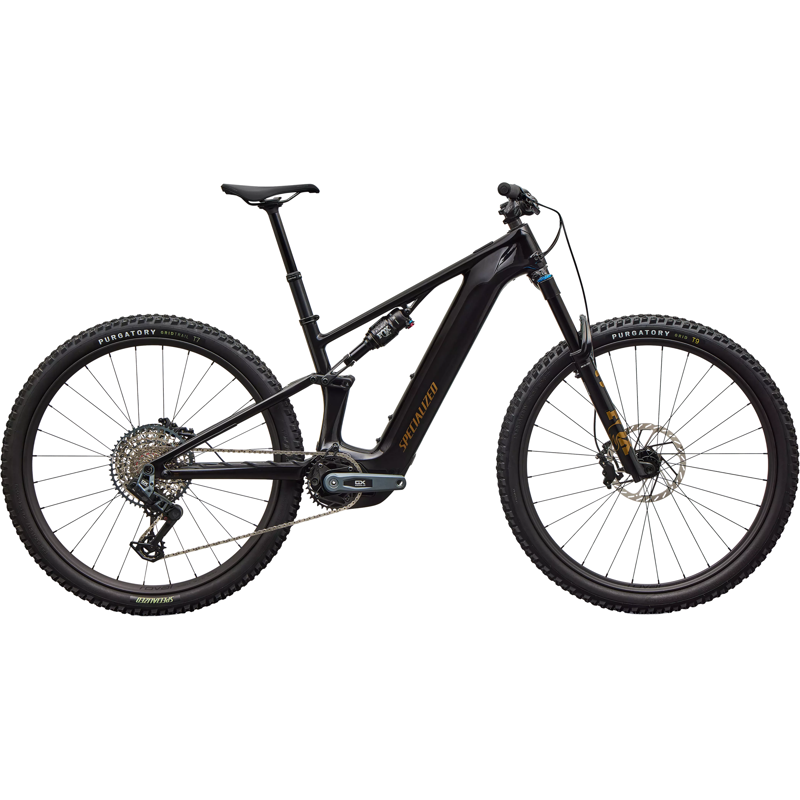 Balfes Bikes EX DISPLAY Specialized Levo R Expert Electric Full Sus MTB S4 2026 in Gloss Carbon / Burnt Gold Metallic | Free postage over £30, £10 off first order, price match & 0% finance.