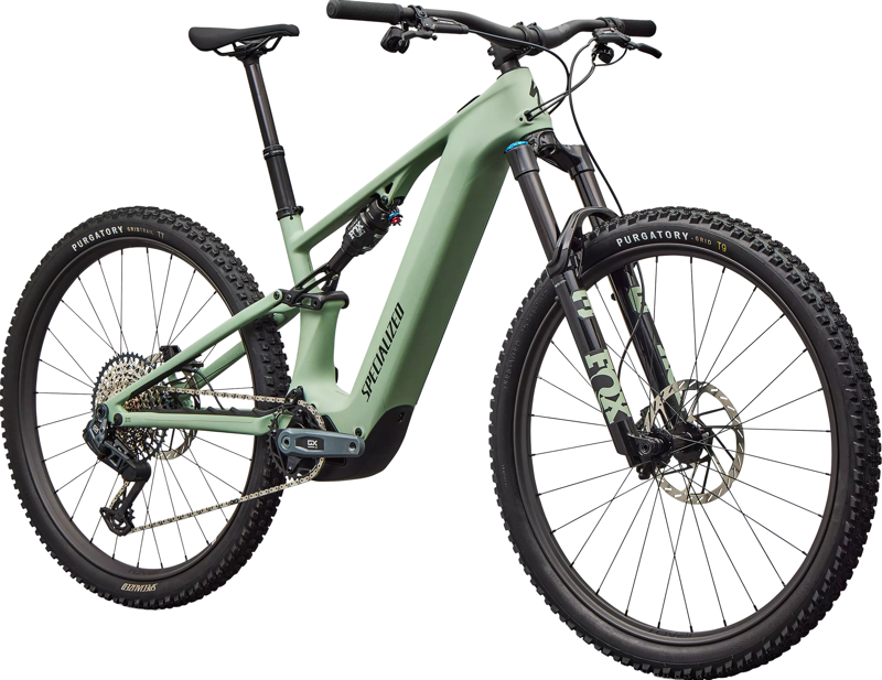 Specialized Levo R Expert Electric Full Suspension Mountain Bike 2026 in Satin Pistachio / Dark Moss Green-2