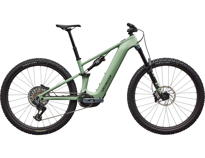 Specialized Levo R Expert Electric Full Suspension Mountain Bike 2026 in Satin Pistachio / Dark Moss Green