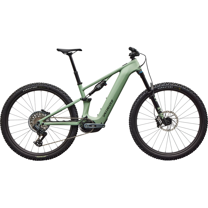 Balfes Bikes Specialized Levo R Expert Electric Full Suspension Mountain Bike 2026 in Satin Pistachio / Dark Moss Green | Free postage over £30, £10 off first order, price match & 0% finance.