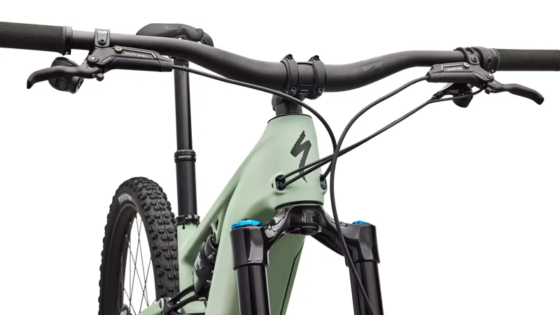 Specialized Levo R Expert Electric Full Suspension Mountain Bike 2026 in Satin Pistachio / Dark Moss Green-4