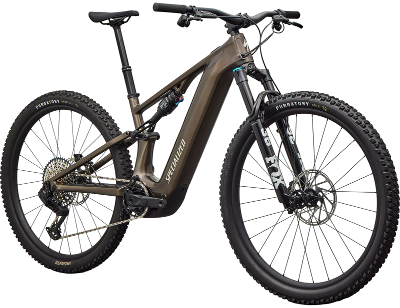 Specialized Levo R Comp Electric Full Suspension Mountain Bike 2026 in Gloss Gunmetal / White Mountains-1