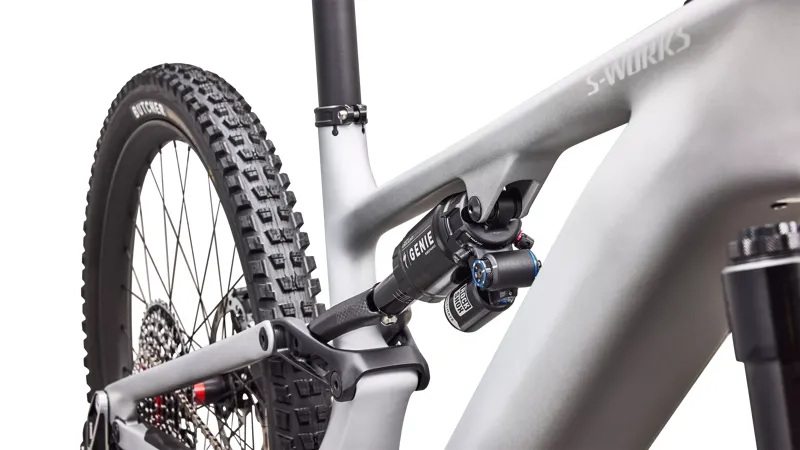 Specialized S-Works Turbo Levo 4 Carbon Electric Full Suspension Mountain Bike 2027 in Satin Silver Dust-5