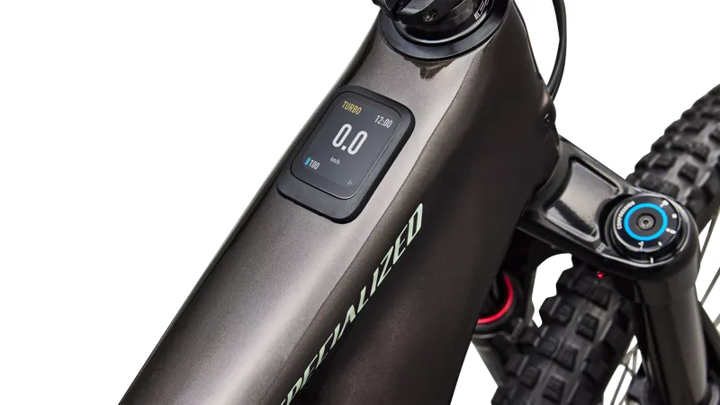 Specialized Levo Comp Evo Electric Full Suspension Mountain Bike 2027 in Gloss Warm Smoke/Pistachio-8