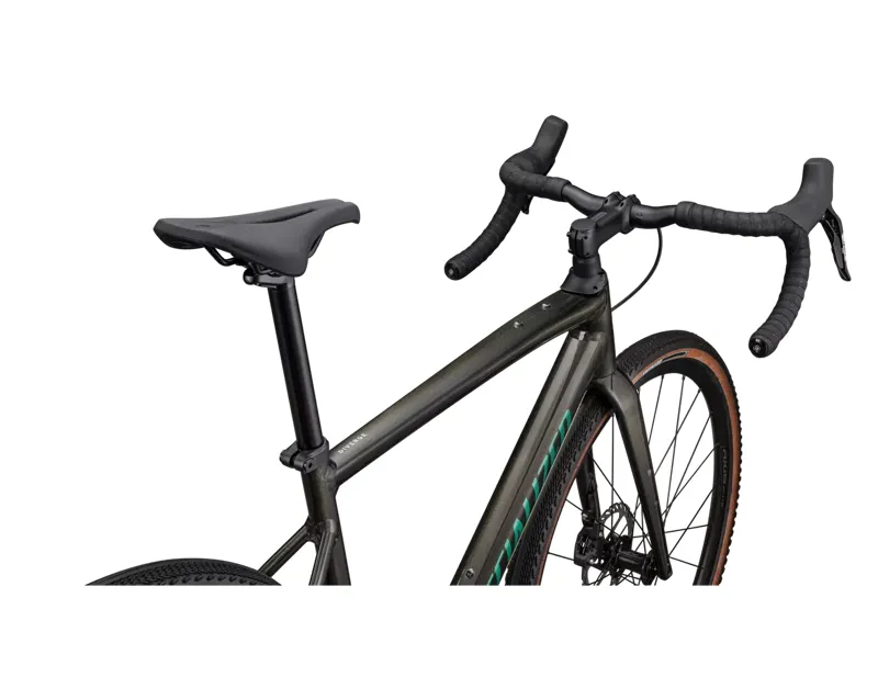 Specialized Diverge Comp E5 Gravel Bike 2025 in Metallic Obsidian/Pine Green-3