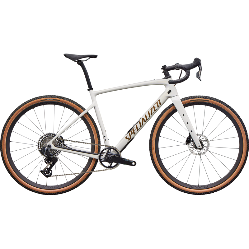 Balfes Bikes Specialized Diverge 4 Pro SRAM Force XPLR 700c Gravel Bike 2027 in Dune White/Burnt Gold | Free postage over £30, £10 off first order, price match & 0% finance.