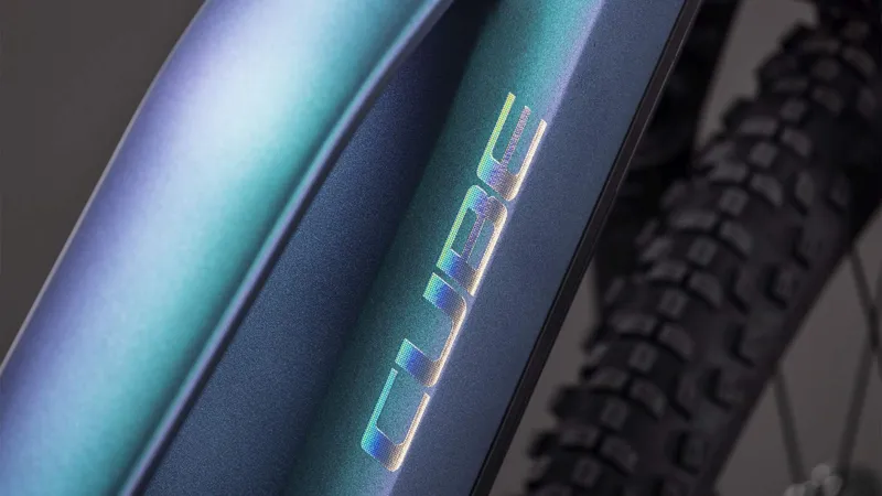 Cube Reaction Hybrid Race 800 Trapeze Electric Mountain Bike 2026 in Polarlight/Prism-3