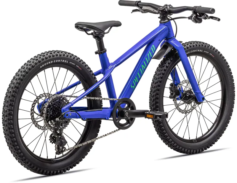 Specialized Riprock 20 inch Kids Bike 2024 in Gloss Sapphire Blue and Green-2
