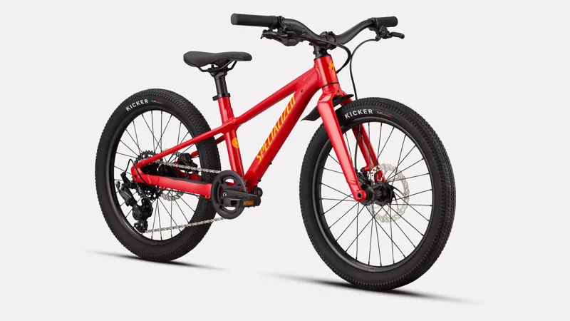 Specialized Riprock 20 Inch Kids Bike 2026 in Gloss Flored Calsun Orgzst-1
