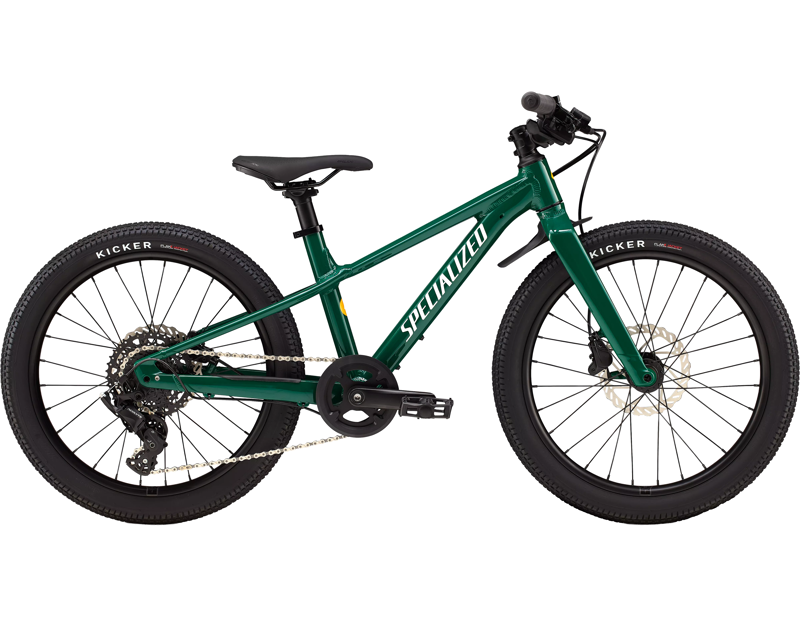 Balfes Bikes Specialized Riprock 20 Inch Kids Bike 2026 in Gloss Pine Green / Dune White and California Sunshine | Free postage over £30, £10 off first order, price match & 0% finance.