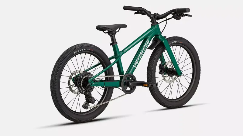 Specialized Riprock 20 Inch Kids Bike 2026 in Gloss Pine Green / Dune White and California Sunshine-2