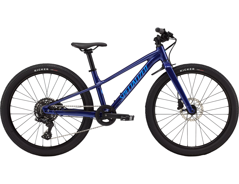 Specialized Riprock 24 Inch Kids Bike 2026 in Gloss Majesty Blue Metallic / Sky Blue
