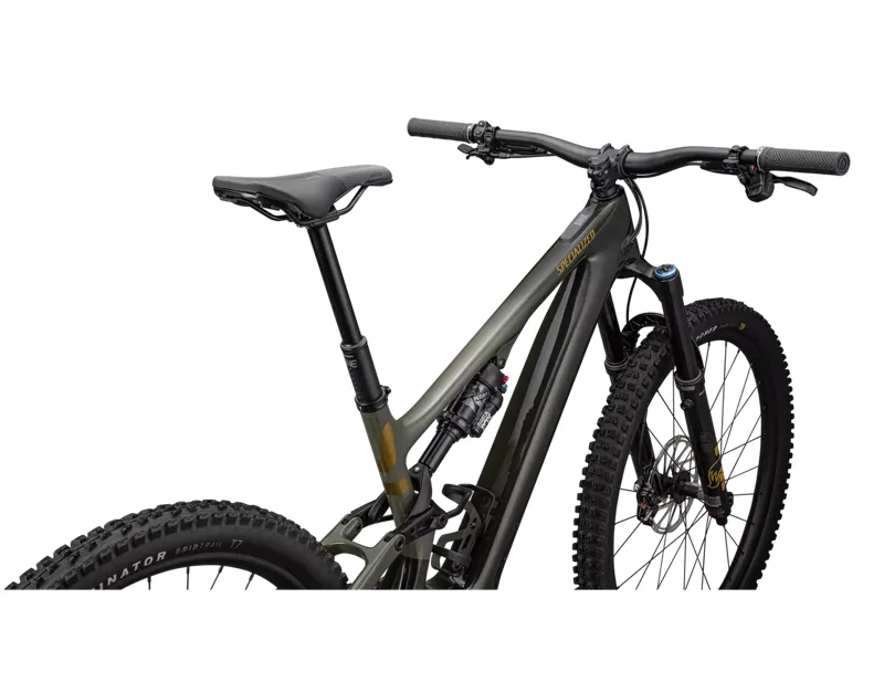 Specialized Turbo Levo SL Expert Carbon Electric Full-Suspension Mountain Bike 2024 in Black/Green/Gold-3