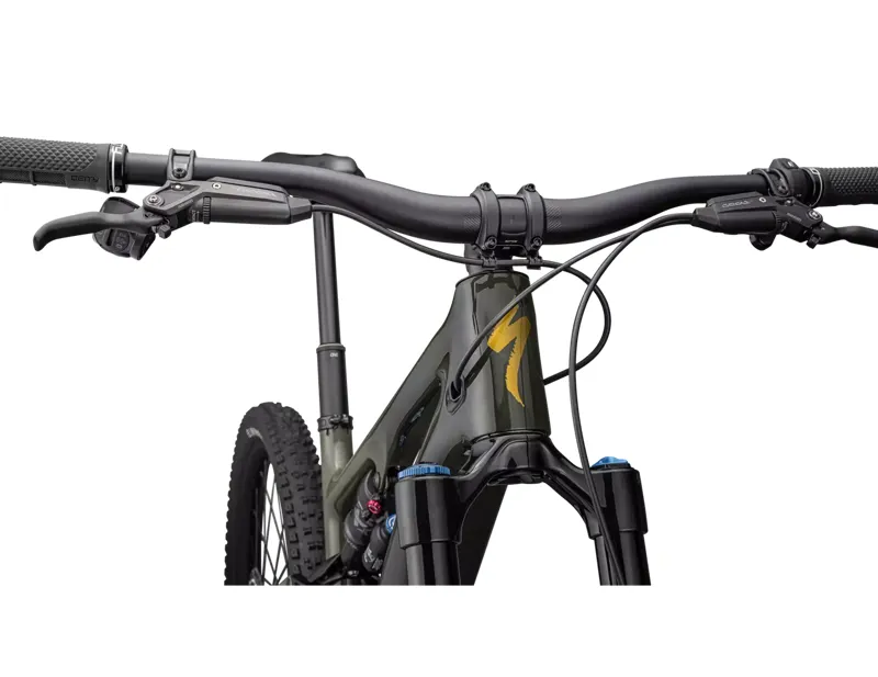 Specialized Turbo Levo SL Expert Carbon Electric Full-Suspension Mountain Bike 2024 in Black/Green/Gold-4