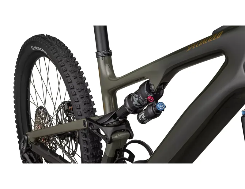 Specialized Turbo Levo SL Expert Carbon Electric Full-Suspension Mountain Bike 2024 in Black/Green/Gold-5