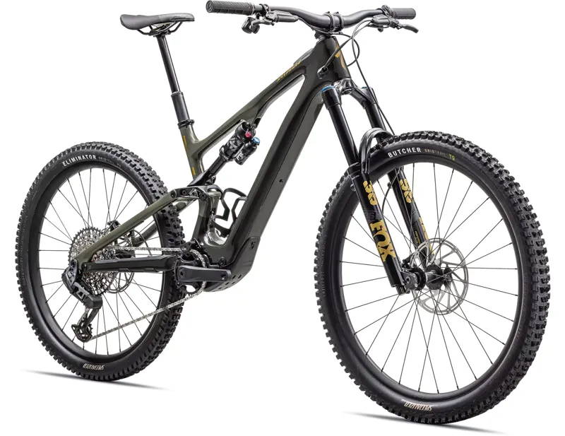 Specialized Turbo Levo SL Expert Carbon Electric Full-Suspension Mountain Bike 2024 in Black/Green/Gold-1