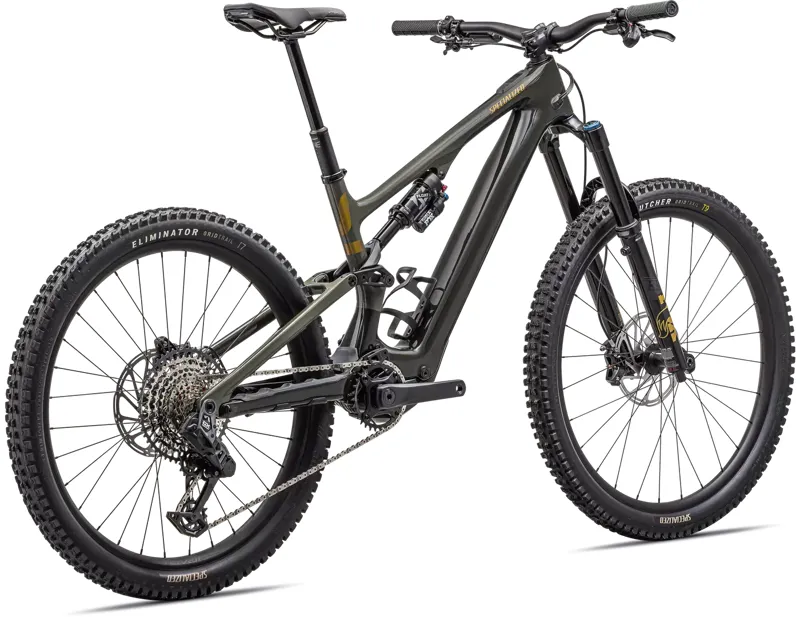 Specialized Turbo Levo SL Expert Carbon Electric Full-Suspension Mountain Bike 2024 in Black/Green/Gold-2