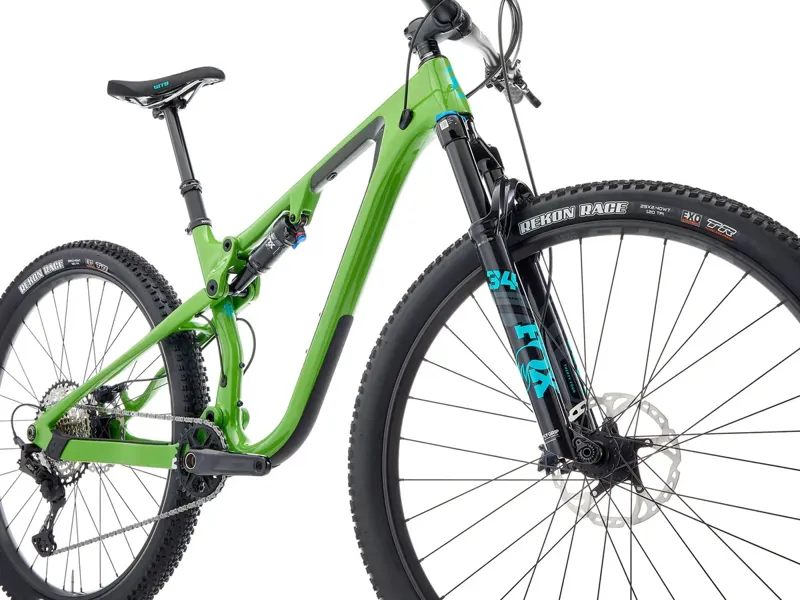 Kona Hei Hei CR Full Suspension Mountain Bike 2025 in Green-2