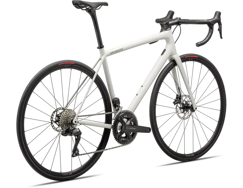 Specialized Aethos Comp 105 Di2 Road Bike 2025 in Dune White/Spruce-2