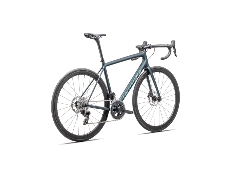 Specialized Aethos Expert Rival eTap AXS Road Bike 2025 in Lake/Green-2