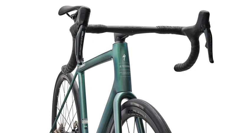 Specialized S-Works Aethos 2 Di2 Road Bike 2026 in Premium Fjord Metallic / Dolomite Metallic-3