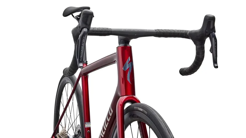 EX DEMO Specialized Aethos 2 Pro Di2 Road Bike 2026 54cm in Gloss Red Sky/Chrome-3