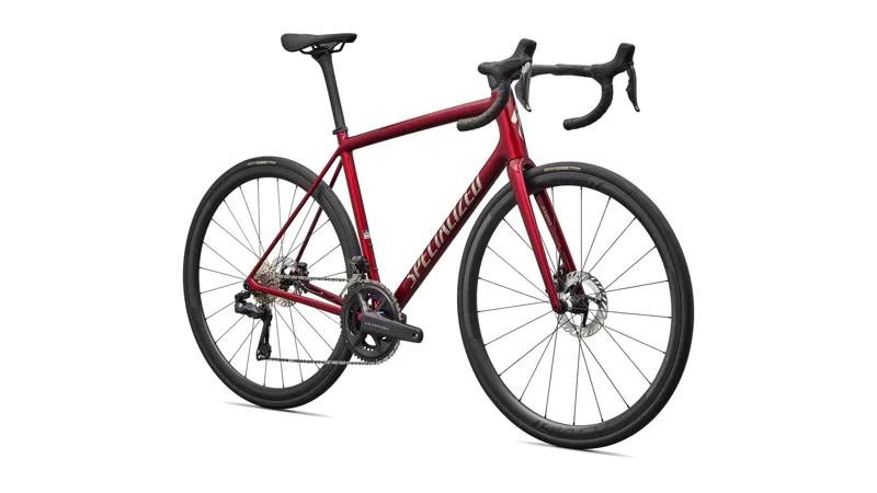 EX DEMO Specialized Aethos 2 Pro Di2 Road Bike 2026 61cm in Gloss Red Sky/Chrome-1