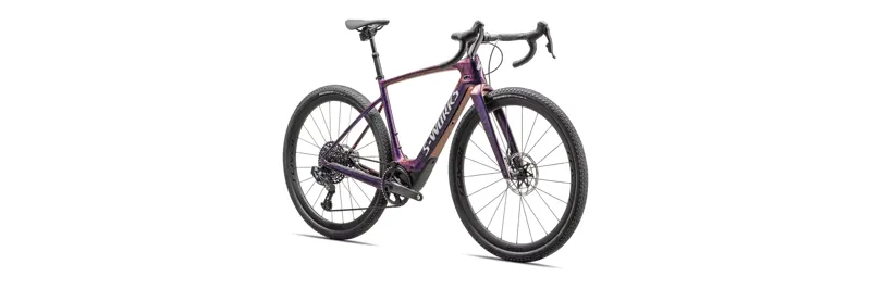 Specialized S-Works Turbo Creo 2 Electric Road Bike 2025 in Carbon/ Red To Blue Strata/ Silver-1