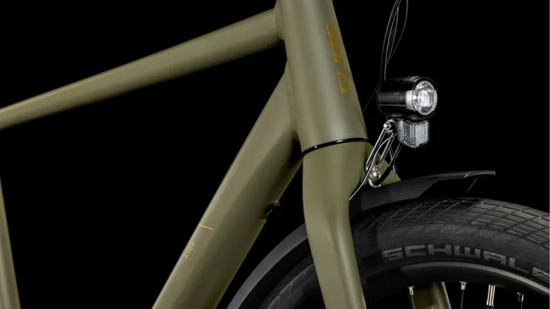 Cube Hyde Pro Fe Hybrid Bike 2025 in Dusty Olive/Gold-5