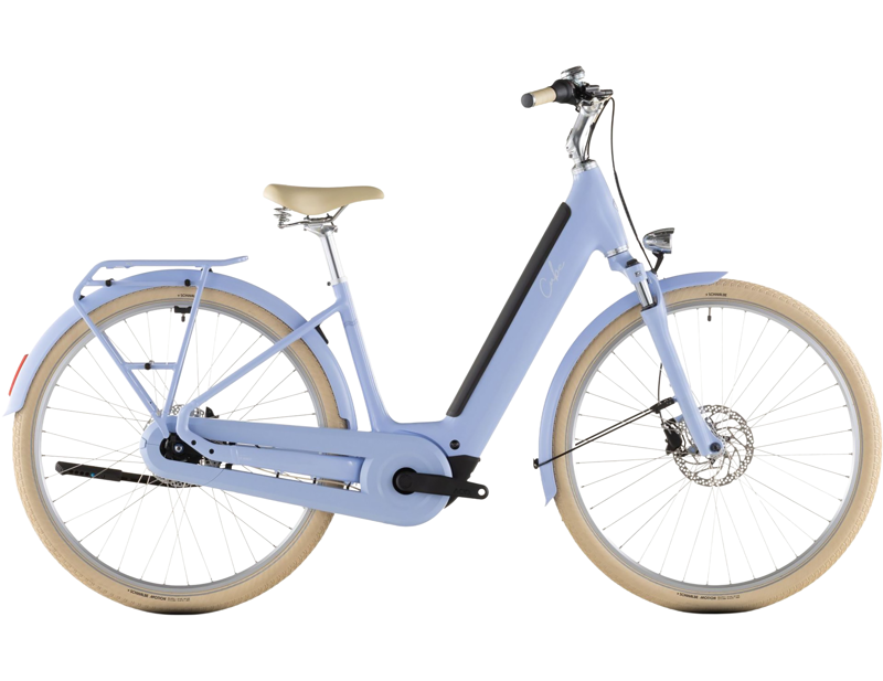Cube Aruba Hybrid 600 Easy Entry Electric Hybrid Bike 2026 in Blueblossom/Creme