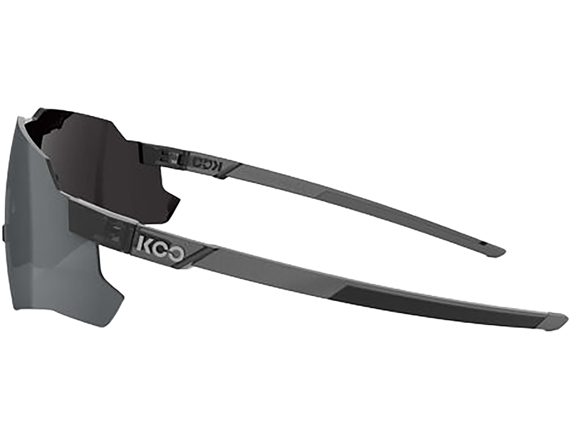 Koo Nebula Sunglasses in Black Glass/Photochromic Graphite Mirror-2