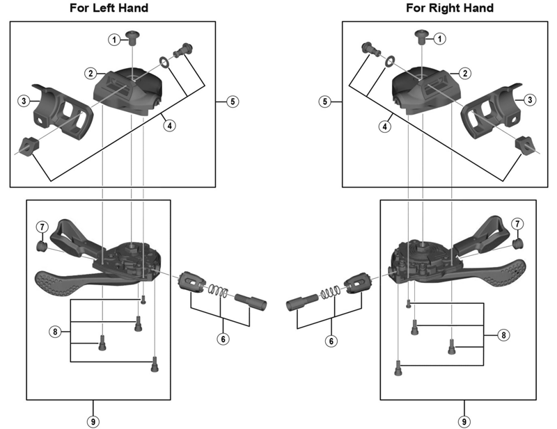 SHimano SL-M9000-I right hand cover-1