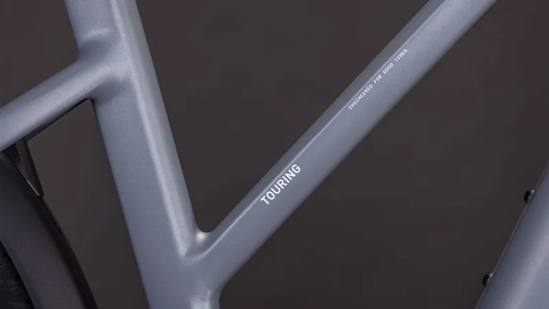 Cube Touring Hybrid Pro 800 Trapeze Electric Hybrid Bike 2026 in Pearlgrey/Chrome-3